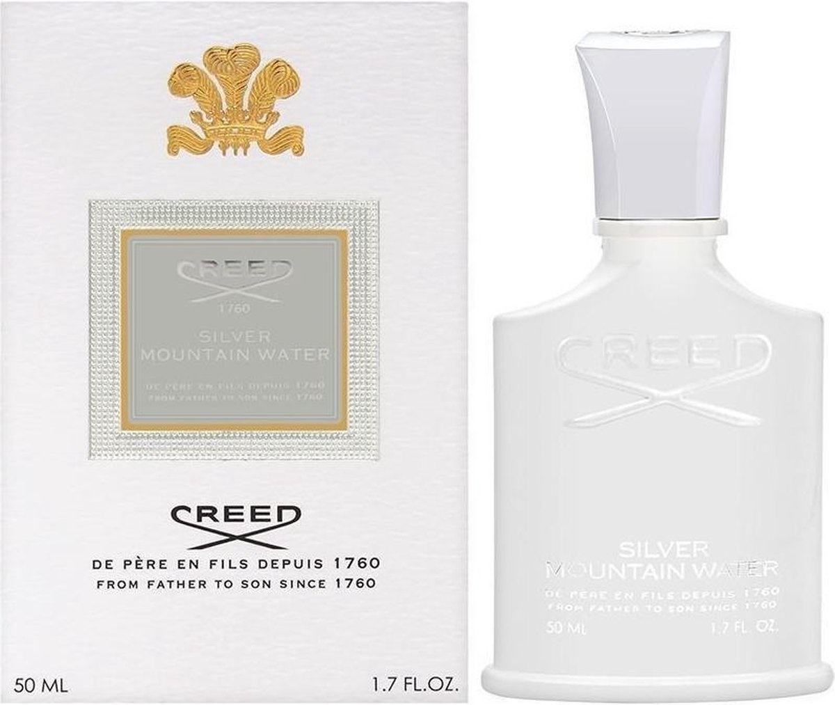 Creed Silver Mountain Water - 50 ml - Eau de Parfum - Men's Perfume - Packaging damaged