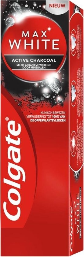 Colgate Max White Toothpaste Charcoal 75 ml - Verpackung beschädigt