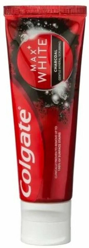 Colgate Max White Charcoal Toothpaste 75 ml, Veela Beauty