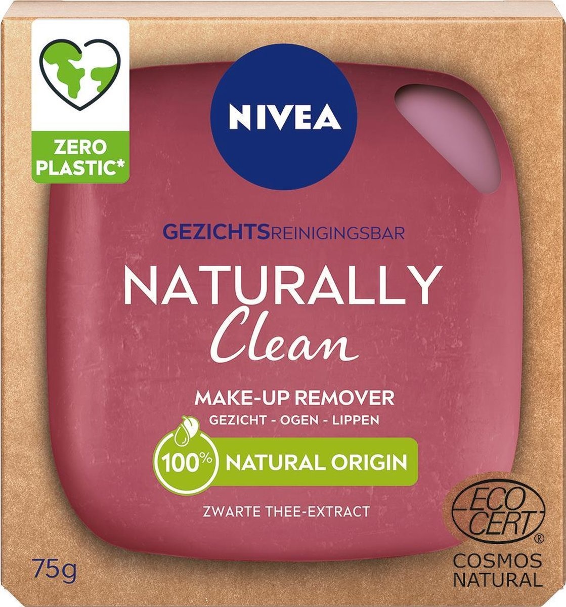 NIVEA Naturally Clean Face Bar Make Up Remover - 75 gr