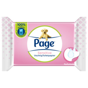 Page Moist Toilet Paper Sensitive - 38 pieces