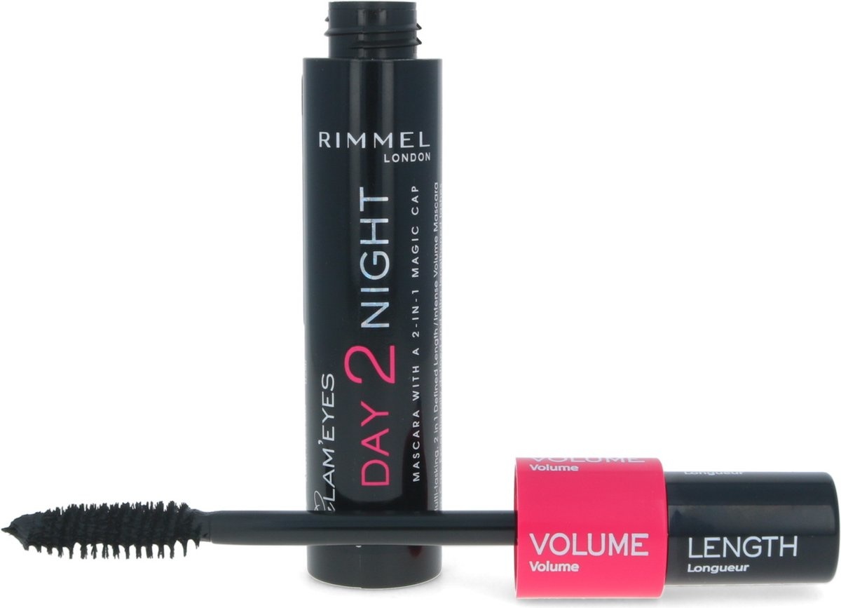 Rimmel London Day2Night Mascara - 001 Schwarz