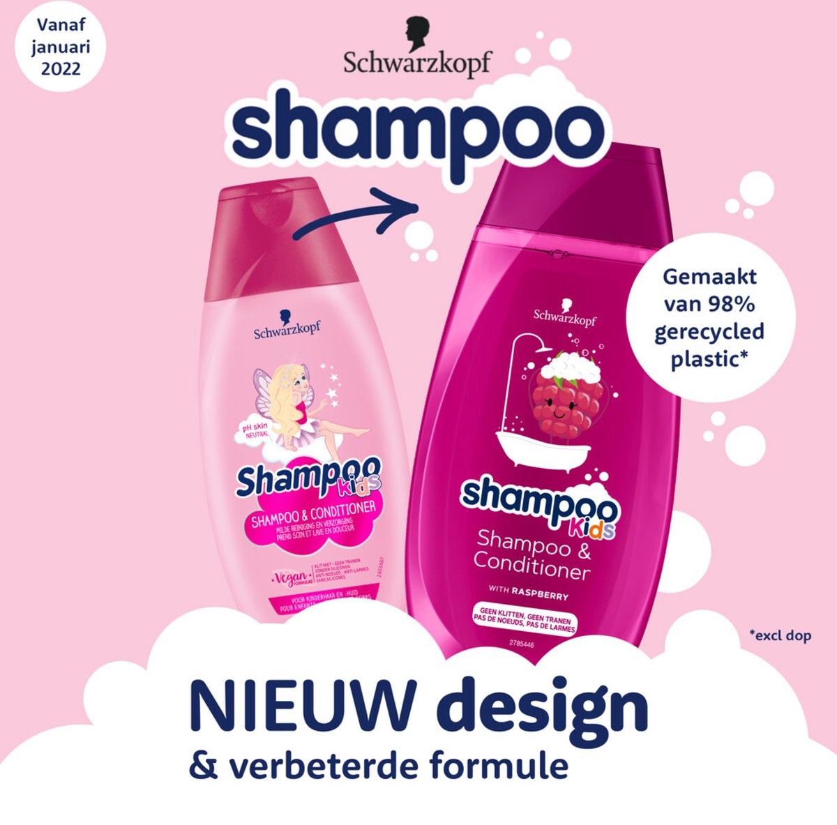 Schwarzkopf Kids Shampoo & Conditioner Raspberry 250ml