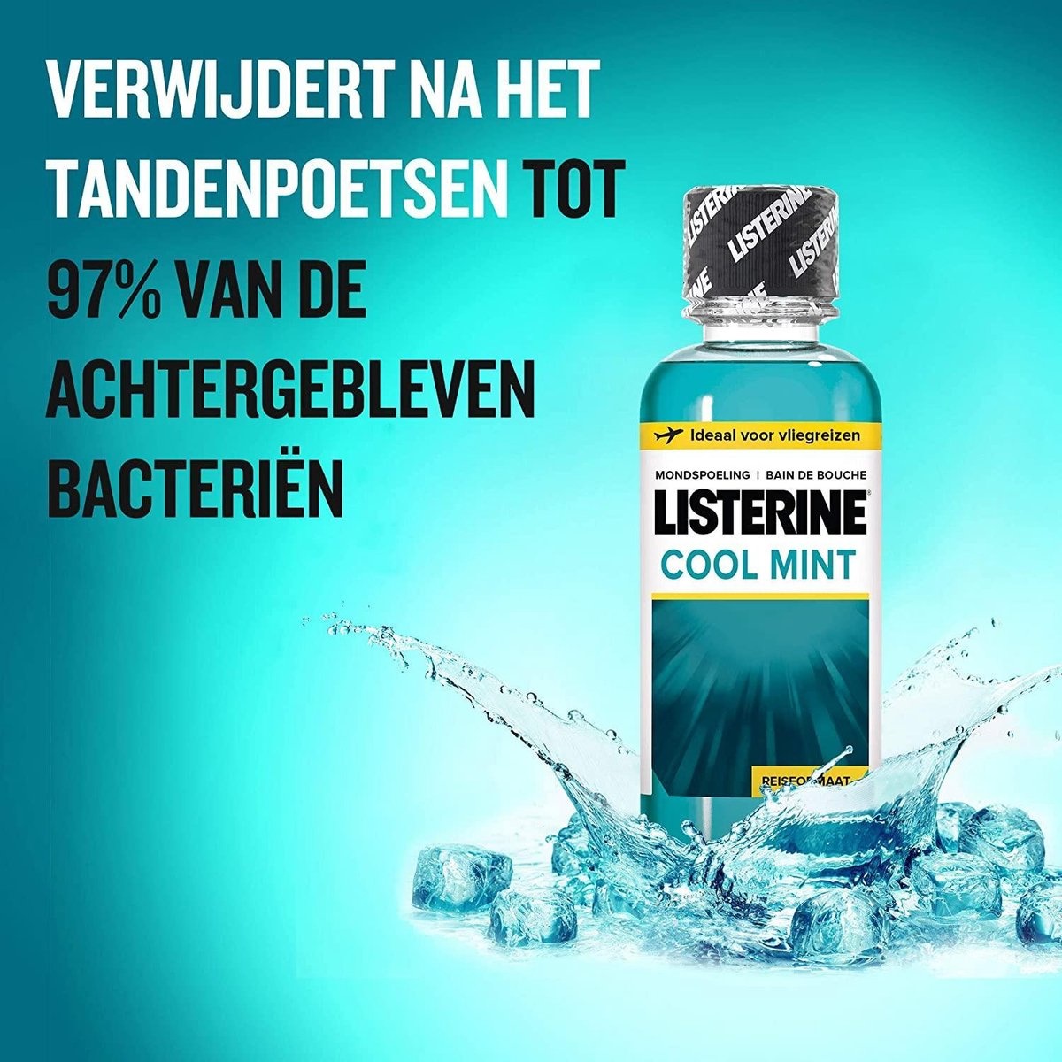 Listerine mondwater Coolmint 95 ml travelsize
