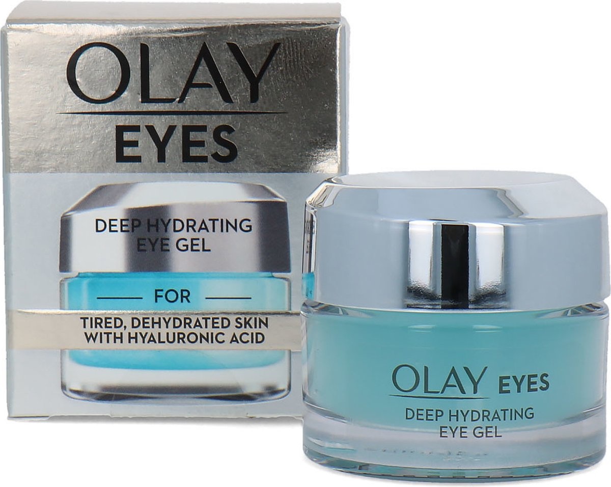 Olay Eyes Intensiv feuchtigkeitsspendendes Augenkonturgel – Für müde und trockene Haut – Hyaluronsäure – 15 ml
