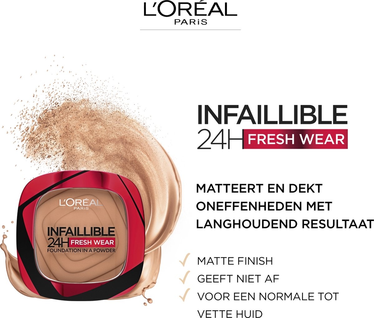 L'Oréal - Infaillible 24h Fresh Wear Powder Foundation - 120 Vanille