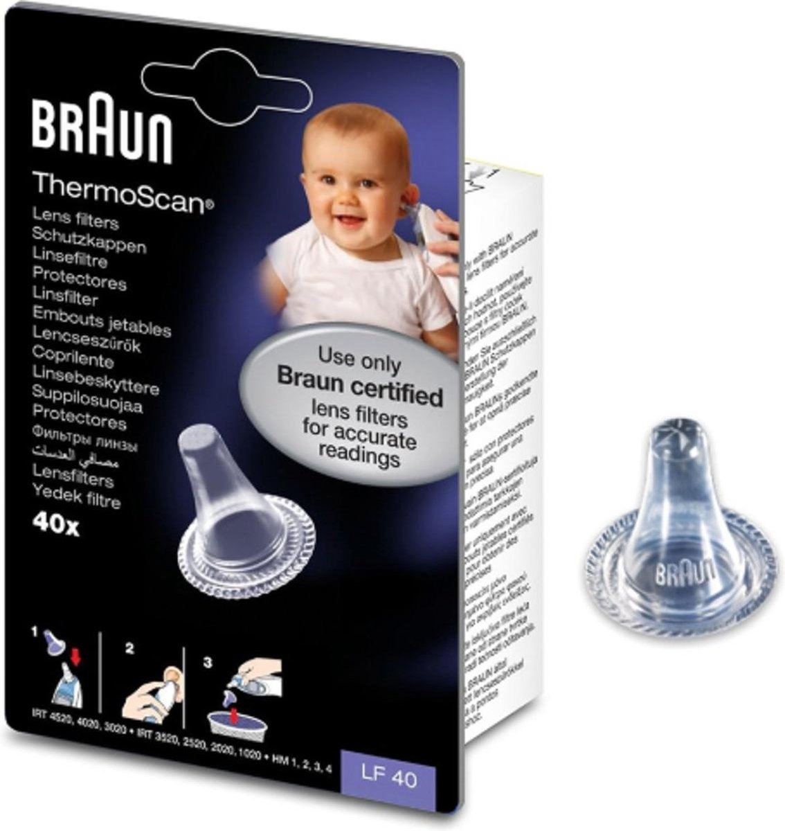 Braun LF40 - Navulset Lensfilters Oorthermometer - verpakking beschadigd