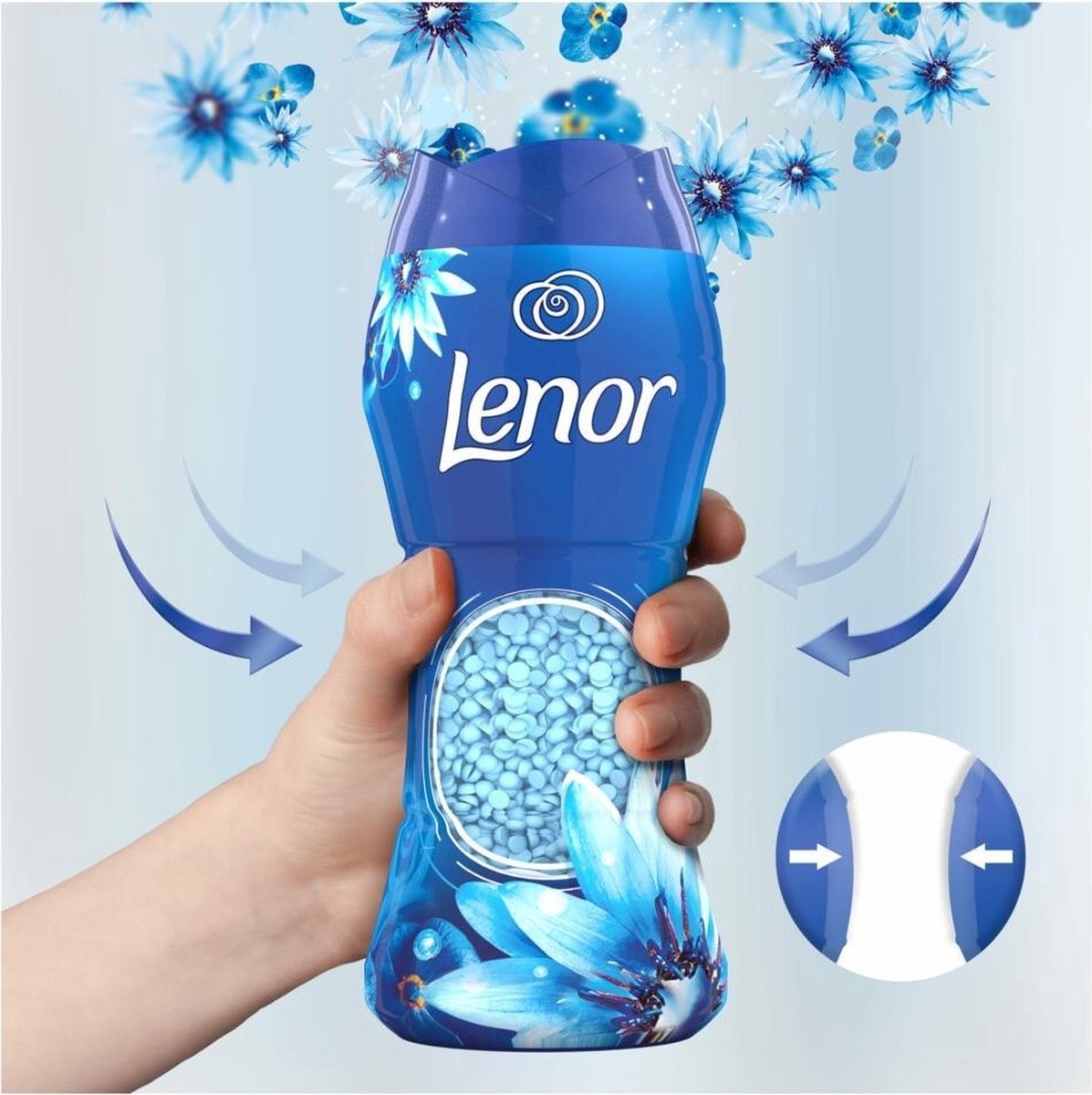 Lenor Fragrance Booster Brise de Mer - Parfum Détergent - 11 Lavages - Emballage abîmé