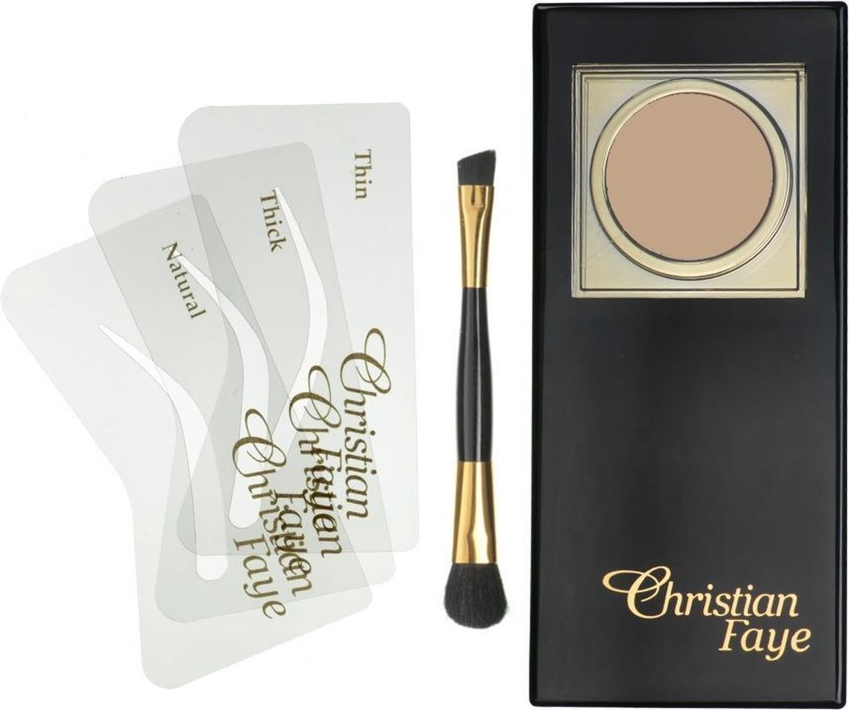 Christian Faye - Tan - Eyebrow powder brown - Packaging damaged