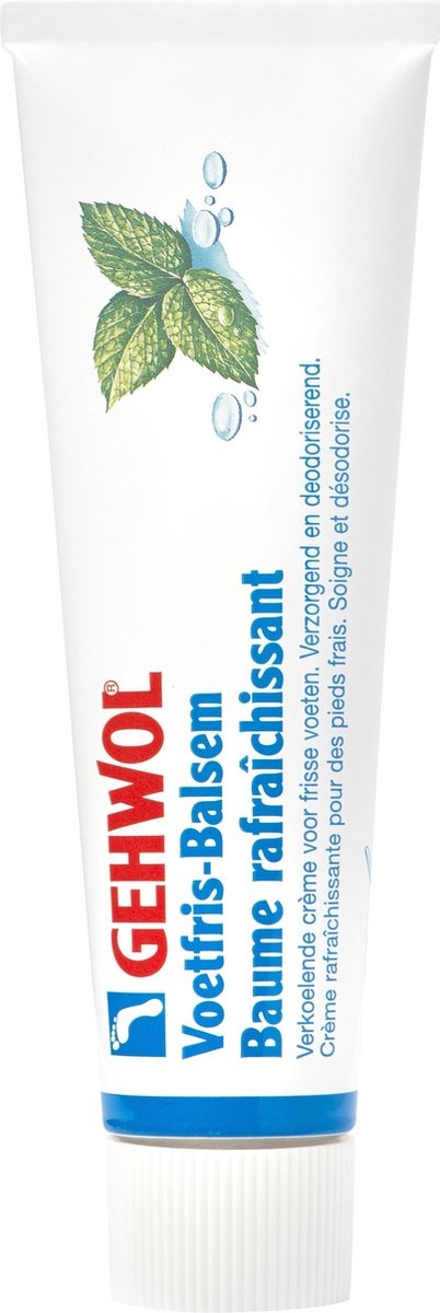 Gehwol Fresh Foot Balm - foot cream protects, refreshes and cools for a long time - Tube 75ml - Packaging damaged