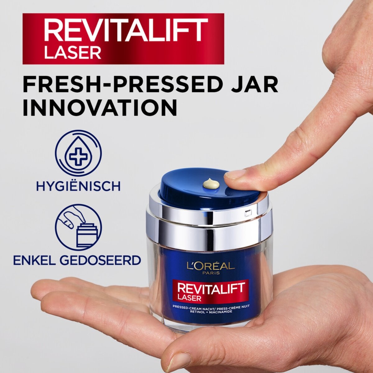 L’Oréal Paris Revitalift Laser Pressed Nachtcrème - Retinol en Niacinamide - 50 ml