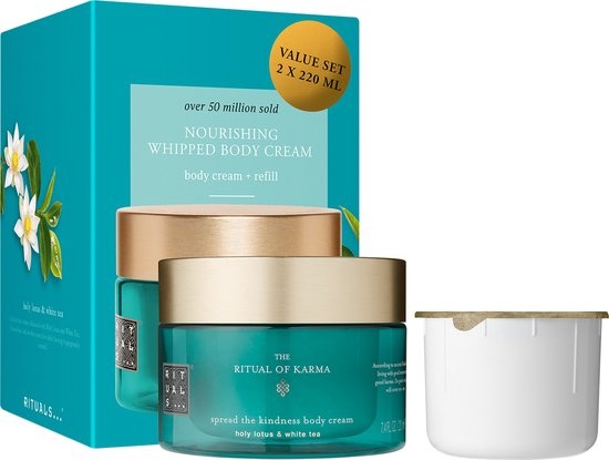 The Ritual of Karma Body Cream & Refill Duo - 440 ml