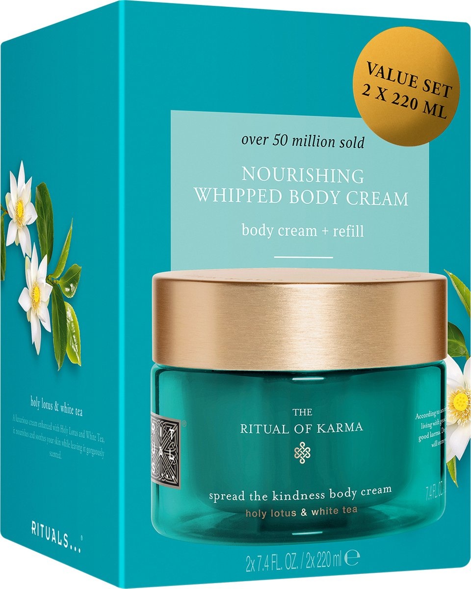 RITUALS Karma Body Cream - Nourishing Cream with Holy Lotus & White Tea -  7.4 Fl Oz