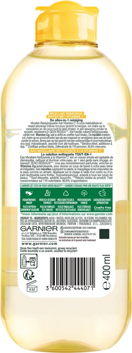 Garnier SkinActive Micellar Water Vitamin C - 400ml