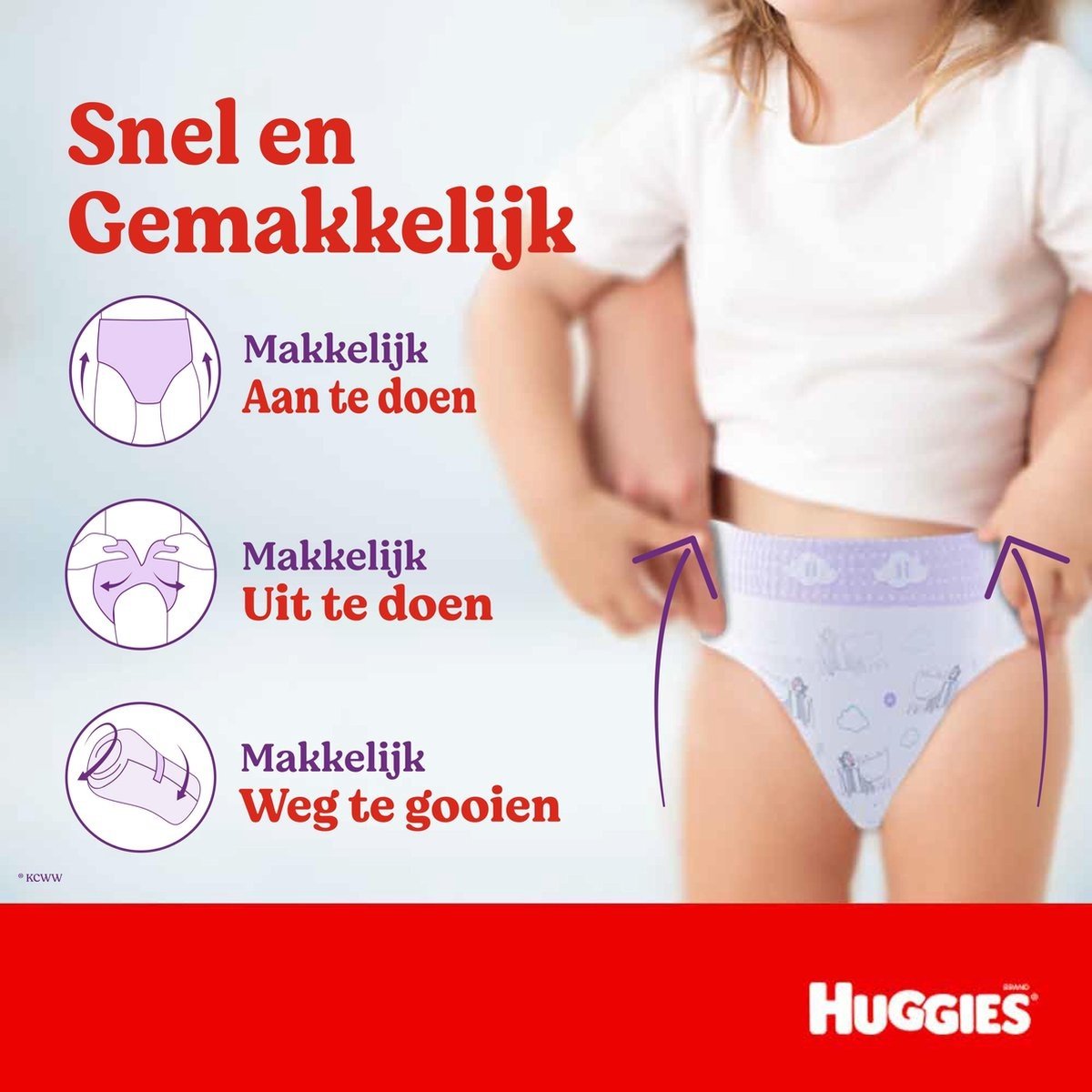 Huggies Ultra Comfort Diaper Pants - size 5 (12 to 17 kg) - 128 pieces - Monthly box - Packaging damaged