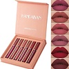 Set van 6 x Matte Lip Gloss - Waterproof - 6 kleuren