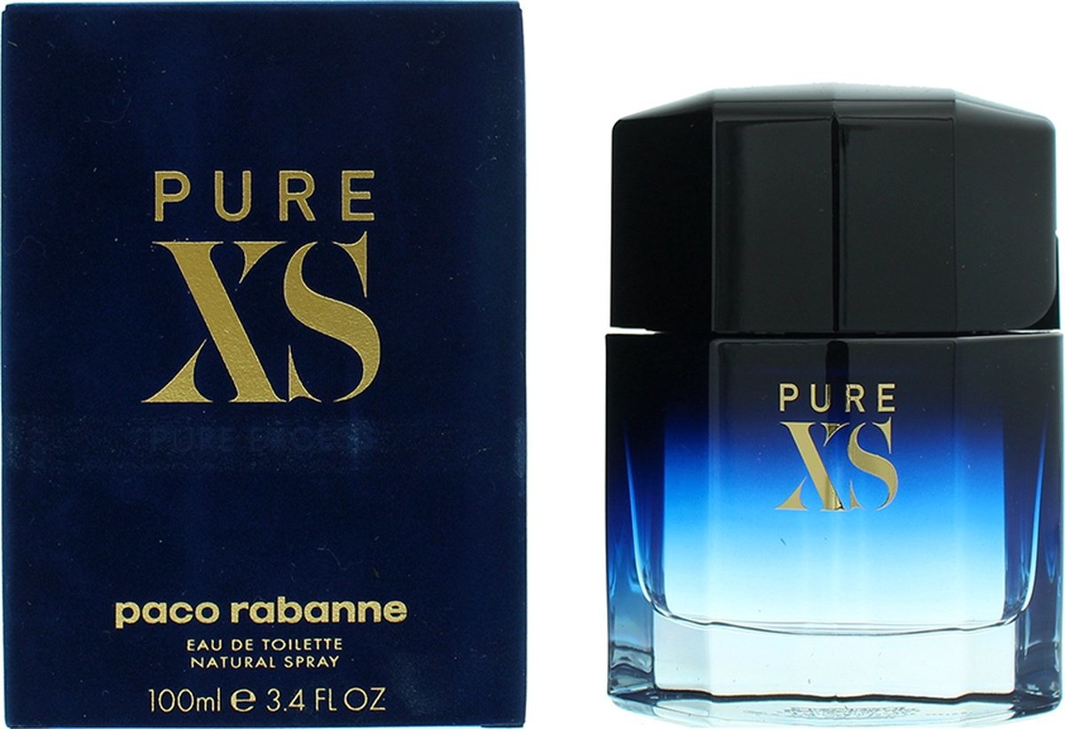 Paco Rabanne Pure XS - 100 ml - Eau de Toilette Vaporisateur - Parfum Homme - Emballage abîmé