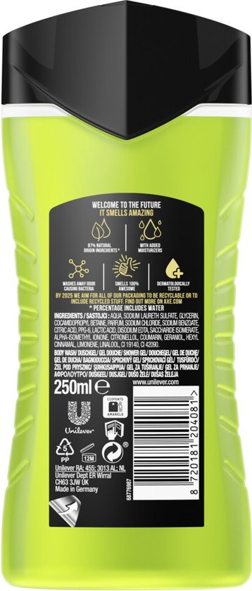 Axe Douchegel Epic Fresh 3-in-1 -  250 ml