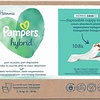 Pampers Harmonie Hybrid - Couche Lavable - 108 Couches Supérieures Absorbantes Jetables - Emballage endommagé