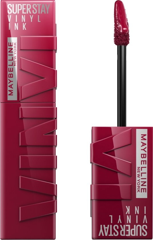 Maybelline New York - SuperStay Vinyl Ink Lippenstift - 30 Unübertroffenes Rot