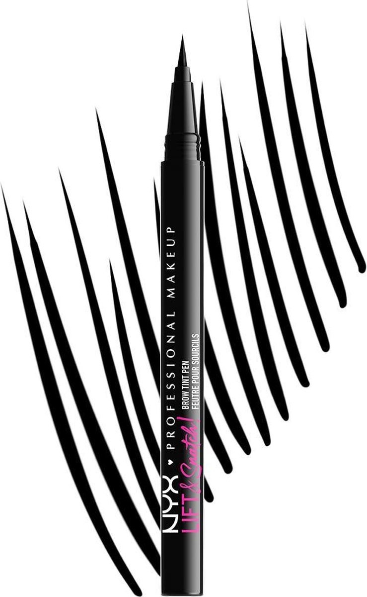 NYX Professional Makeup Lift & Snatch ! Crayon à sourcils Brow Tint Pen - Noir