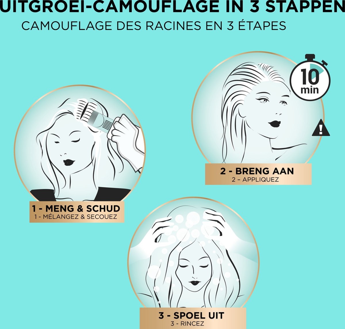 L’Oréal Paris Magic Retouch Permanent 6 - Donkerblond - Permanente Haarkleuring