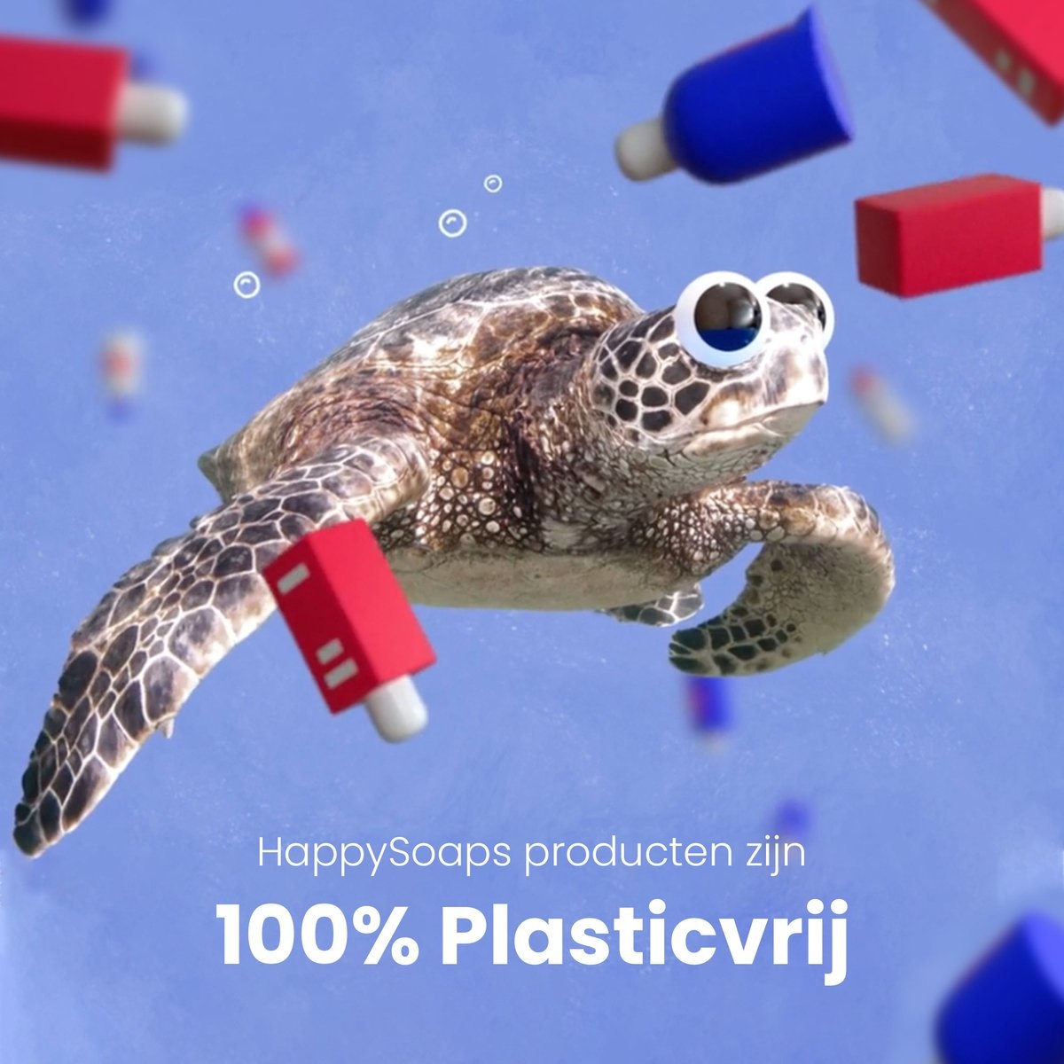 HappySoaps Body Wash Bar - Arganolie & Rozemarijn - Kruidig en Intens Geurend - 100% Plasticvrij, Vegan & Diervriendelijk - 100gr