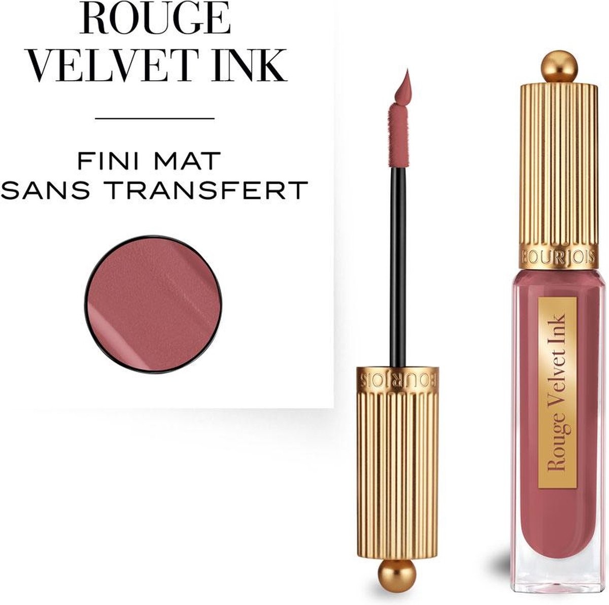 Bourjois Rouge Velvet Ink Lipstick - 04 Mauve sweet mauve