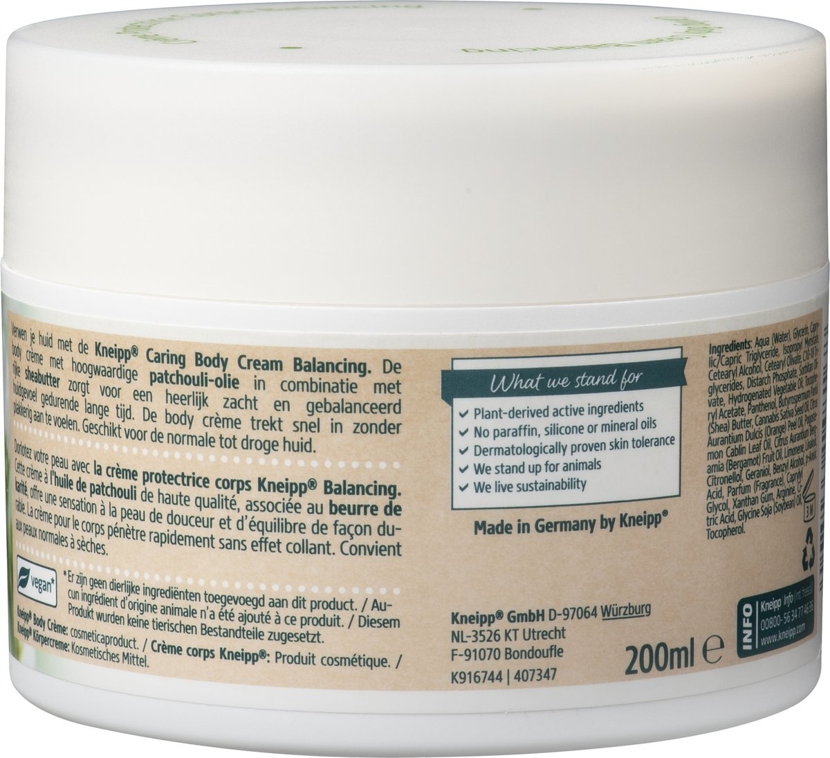 Kneipp Balancing - Body cream 200 ml