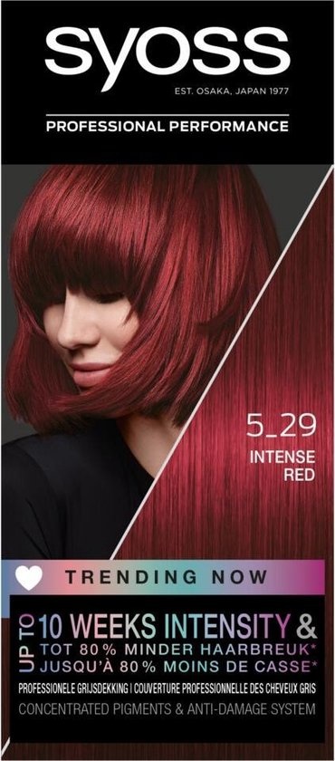 Teinture pour cheveux SYOSS Color Baseline 5-29 Rouge intense