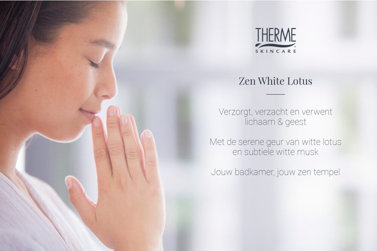 Therme Douche Satin Zen Lotus Blanc 200 ml