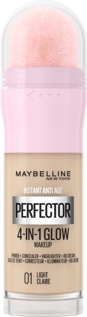 Maybelline Instant Anti-Age Perfector 4-en-1 Glow Light - Base, Correcteur, Surligneur et BB Crème en 1 - 20 ml