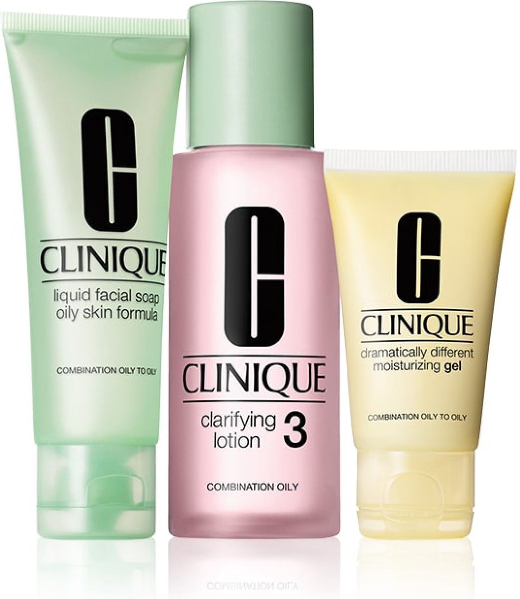 Clinique Kit d'introduction en 3 étapes Type de peau 3 - Coffret cadeau de soins de la peau