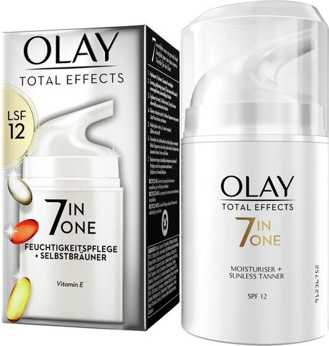 Olay Total Effects 7in1 Feuchtigkeitsspendende Tagescreme und Selbstbräuner - SPF12 - 50ml