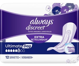 Always Discreet Urine Leakage Bandage - Plus Ultimate Day - 12 pcs. -  Onlinevoordeelshop