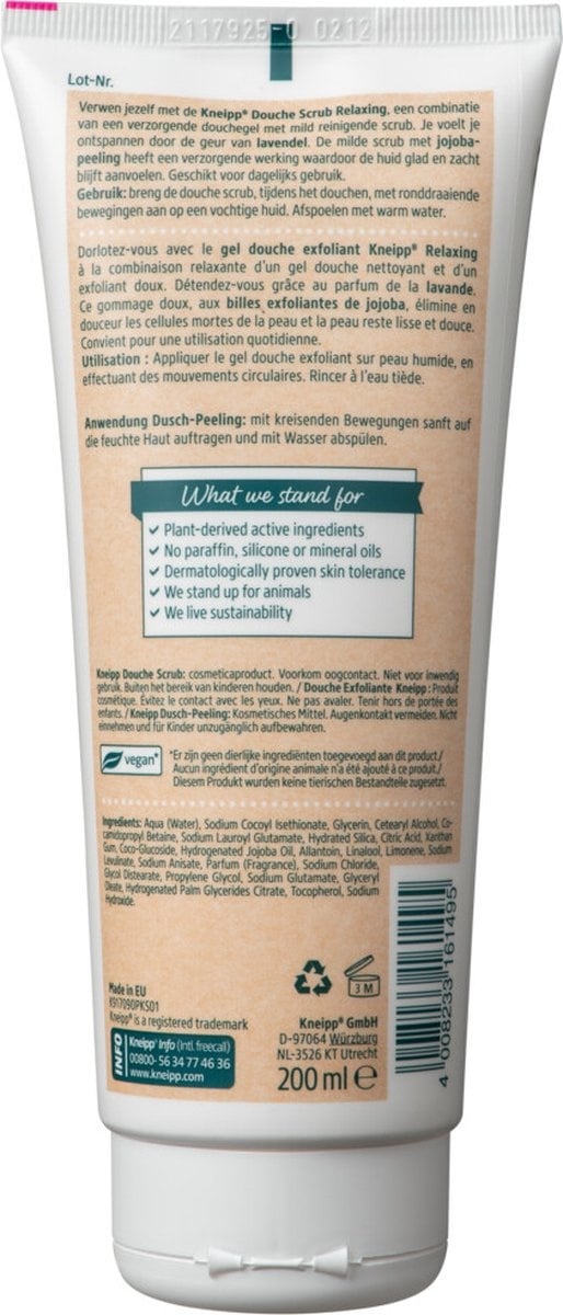 Kneipp Relaxing - Gommage douche 200 ml