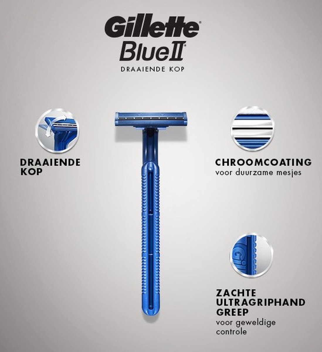 Gillette Blue ll Lames de rasoir jetables 5pcs