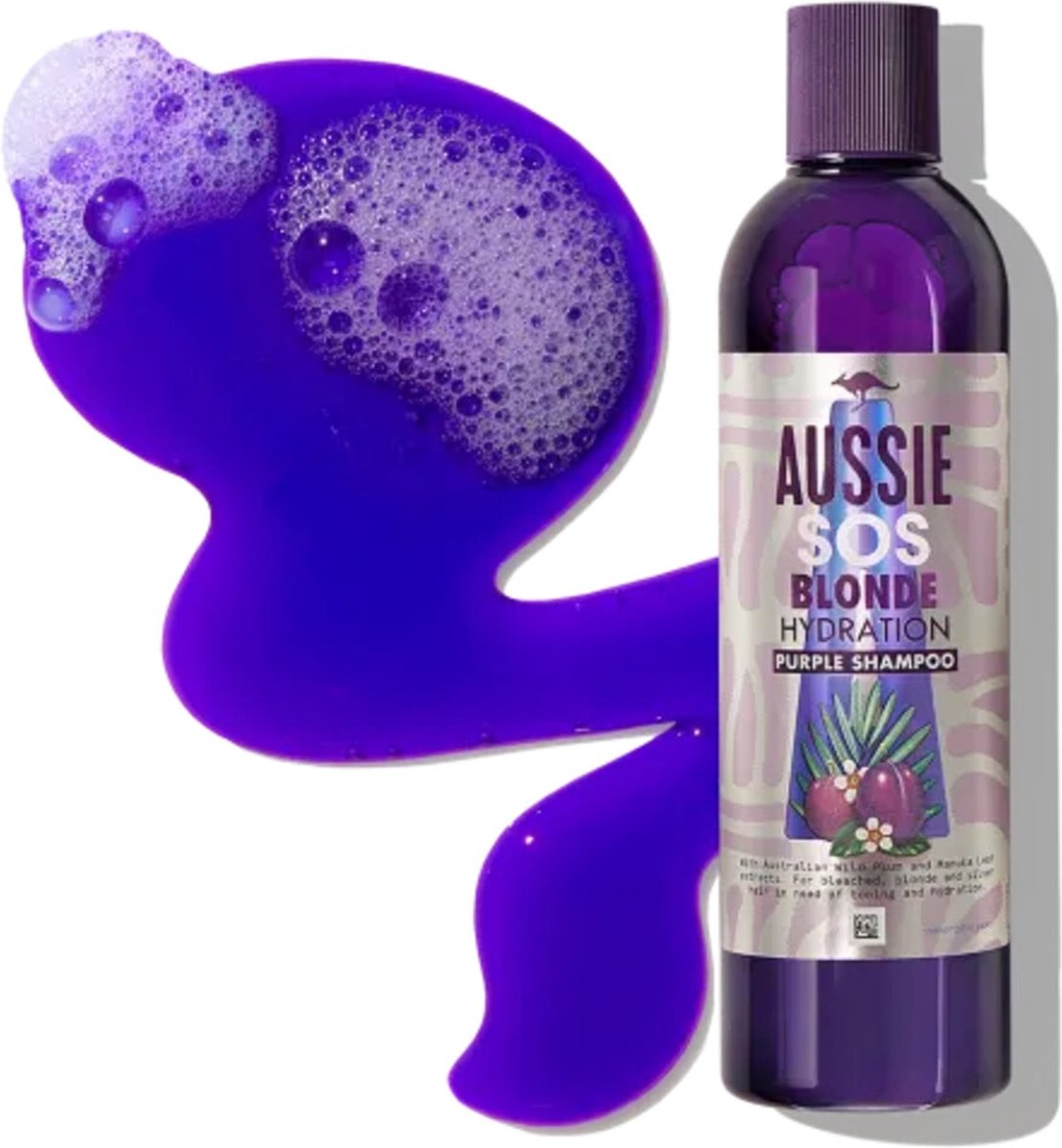 Aussie SOS Blonde Hydration Lila Shampoo 290 ml