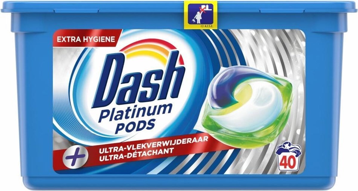 Dash Allin1 Pods Platinum 40 pieces - Onlinevoordeelshop