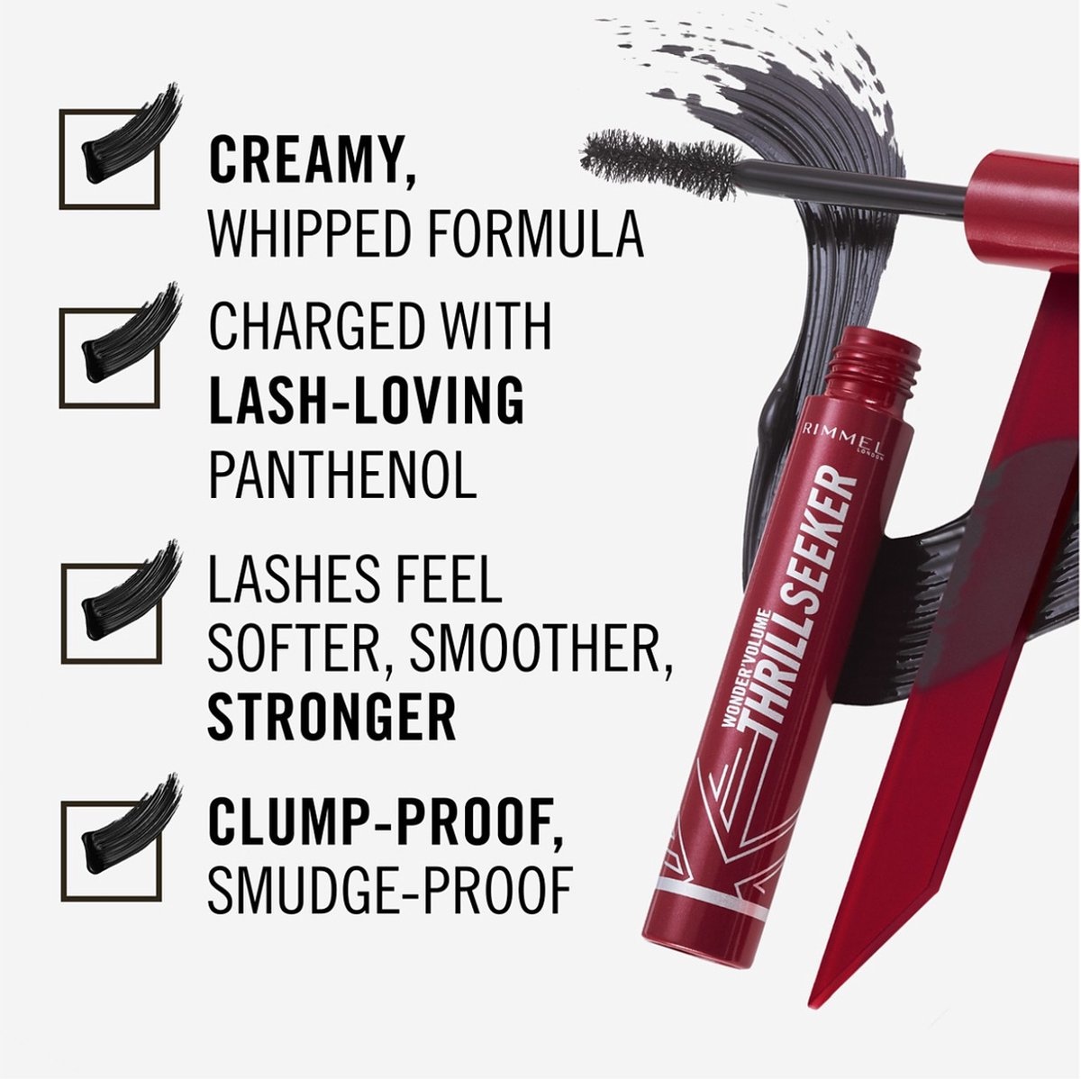 Rimmel London Wonder Volume Thrill Seeker Mascara – 001 Extreme Black