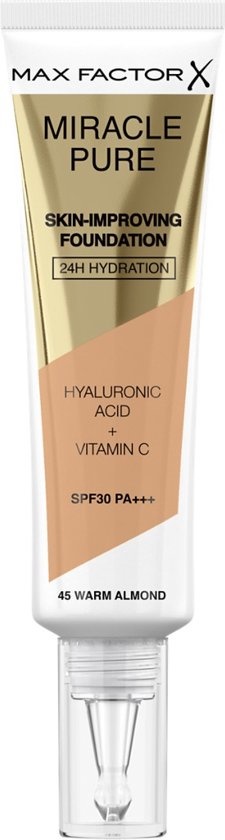 Max Factor Miracle Pure Skin Improving Foundation - 045 Warm Almond