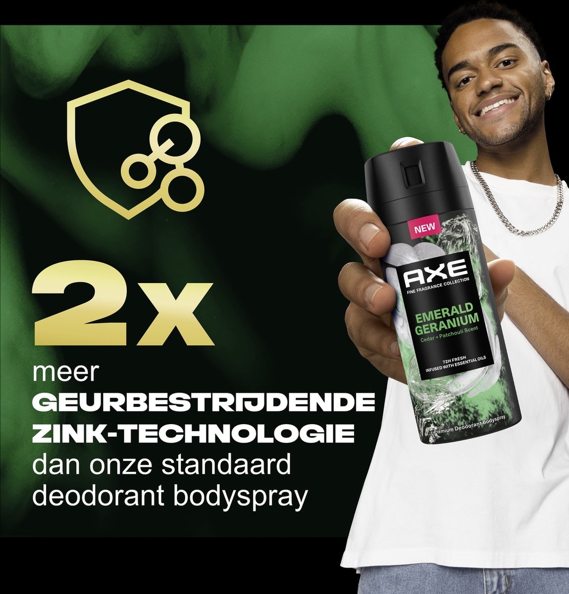 AXE Fine Fragrance Collection Emerald Geranium Premium Deodorant Body Spray 150 ml