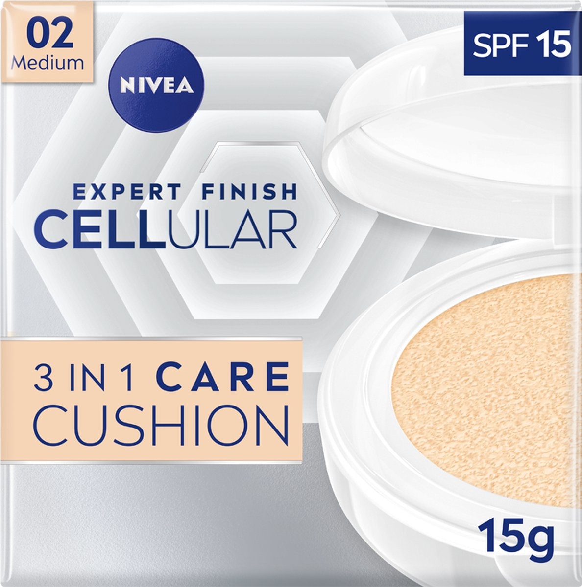 NIVEA Hyaluron Cellular Filler 3 in 1 Care Cushion – Medium - Verpakking beschadigd