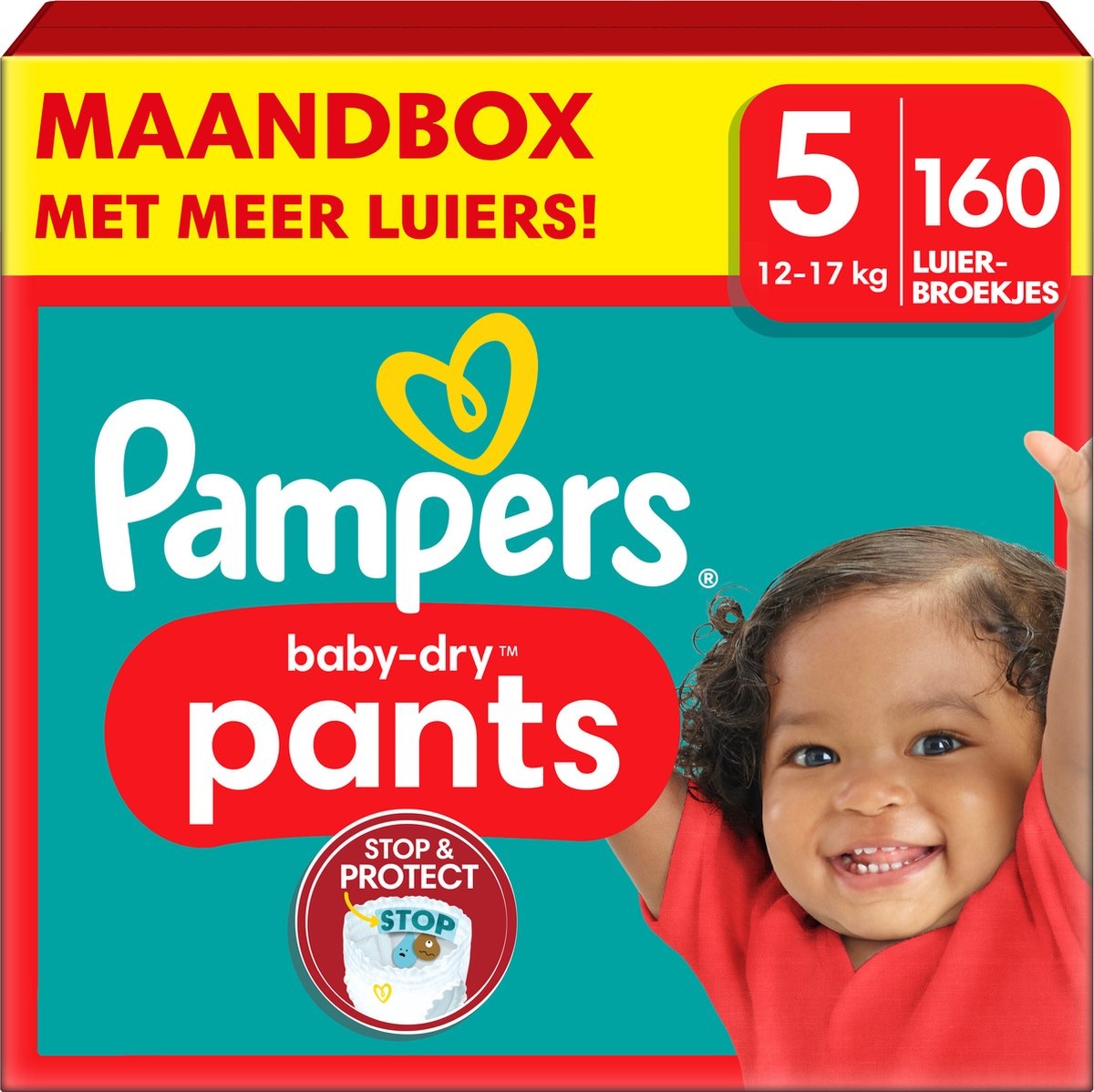 soort geloof Eekhoorn Pampers Baby-Dry Pants - Maat 5 (12-17kg) -160 Luierbroekjes Maandbox -  Verpakking beschadigd - Onlinevoordeelshop