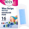 Veet - Bandes Épilatoires - Maillot & Aisselles - Peaux Sensibles - 16 pcs