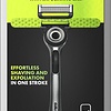 GilletteLabs mit Peeling-Stab von Gillette – 1 Griff – 5 Rasierklingen – Magnethalter – Reiseetui – Verpackung beschädigt