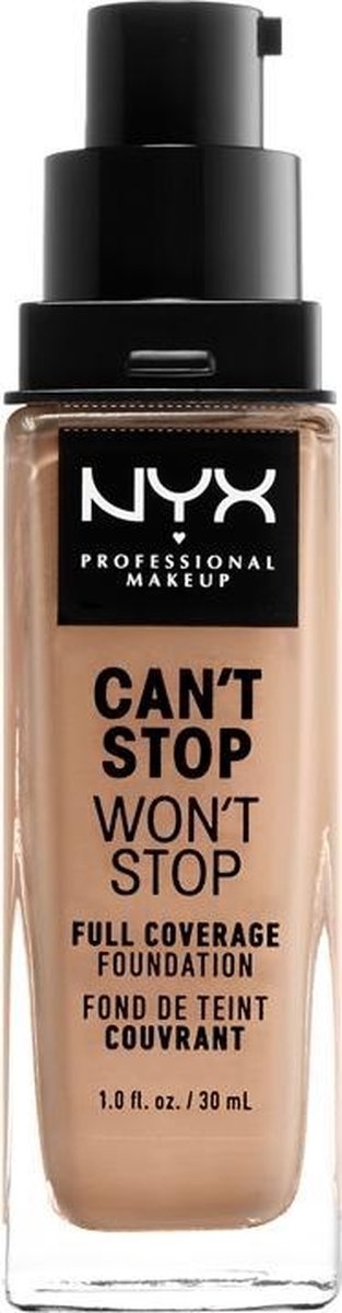 NYX Professional Makeup Can't Stop Won't Stop Full Coverage Foundation - CSWSF10.3 Medium Buff - Fond de teint - 30 ml