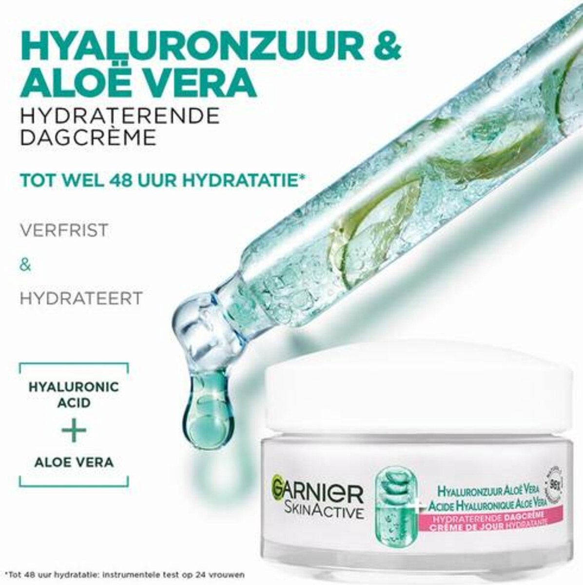 Garnier SkinActive Crème de jour hydratante à l'acide hyaluronique et à l'aloe vera - 50 ml