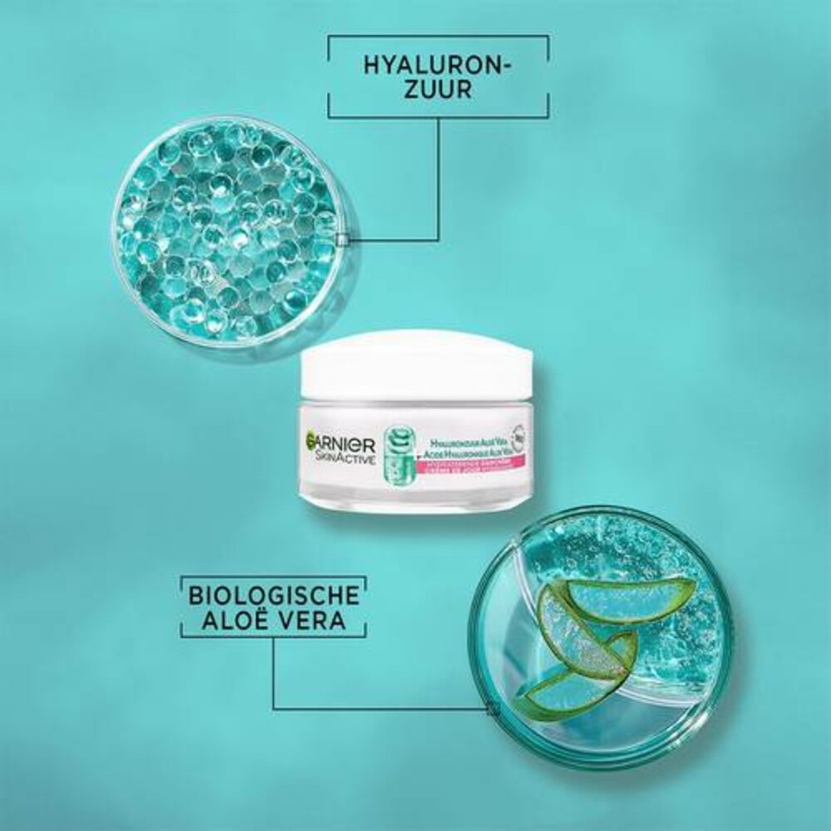 Garnier SkinActive Crème de jour hydratante à l'acide hyaluronique et à l'aloe vera - 50 ml