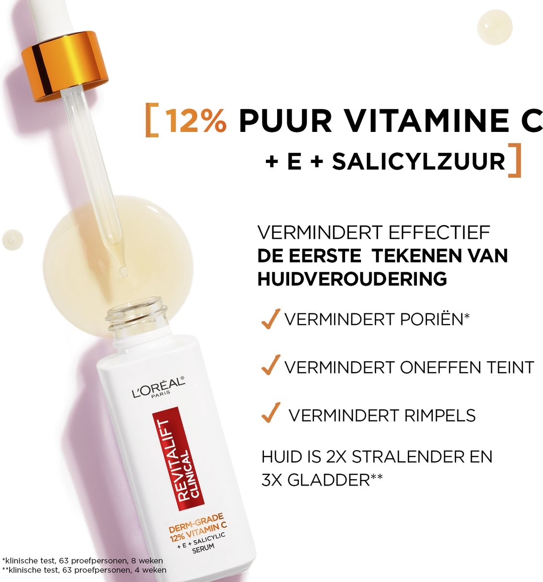 L'Oréal Paris Revitalift Clinical Pure Vitamine C 12% Serum - 30 ml - Verpakking beschadigd